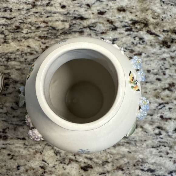 Ardalt Lenwile Butterfly Floral 3 Dimensional  Vase Hand‎ Painted Japan 6/90 - Picture 6 of 9